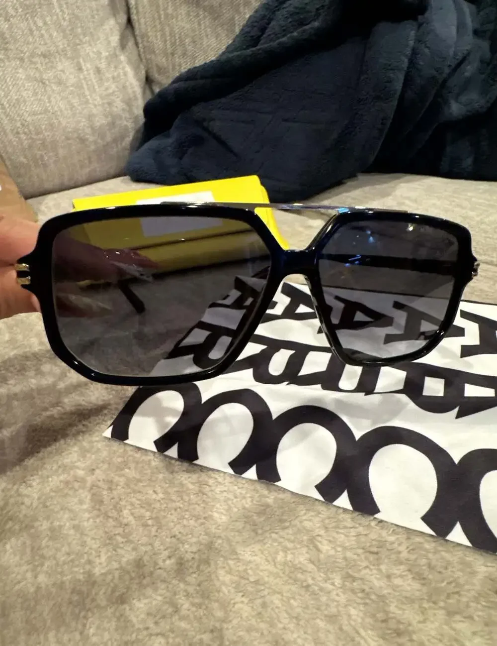 Marc Jacobs MARC 417/S Square Sunglasses in Black